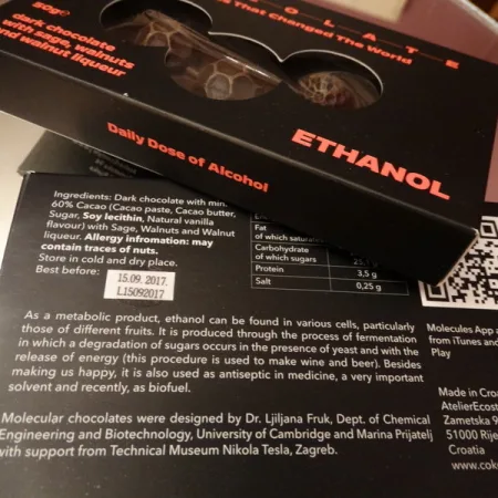 Molekularna čokolada – etanol, kadulja i orahovac, 50g