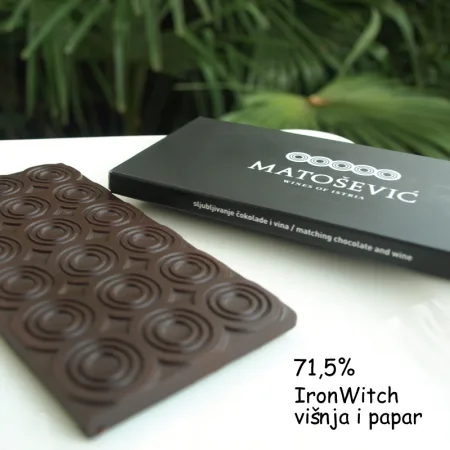 Čokolada Matošević – Iron Witch, višnja i papar, 90g
